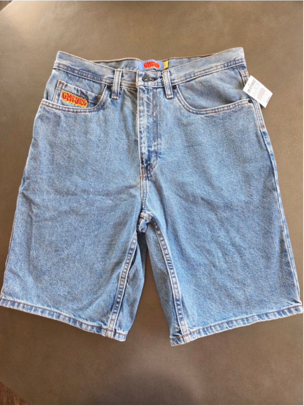 Empyre Blake Blue Wash Loose Fit Denim Skate Shorts Size 30 NWT Y2K Grunge